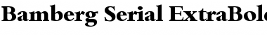 Download Bamberg-Serial-ExtraBold Regular Font