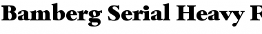Download Bamberg-Serial-Heavy Regular Font