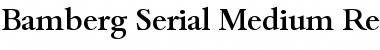 Download Bamberg-Serial-Medium Regular Font