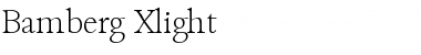 Download Bamberg-Xlight Regular Font