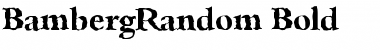 Download BambergRandom Bold Font
