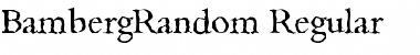 Download BambergRandom Regular Font