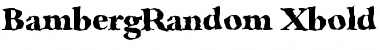 Download BambergRandom-Xbold Regular Font