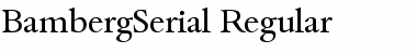 Download BambergSerial Regular Font