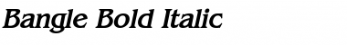 Download Bangle Bold Italic Font