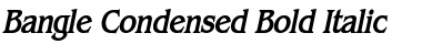 Download Bangle Condensed Bold Italic Font