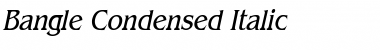 Download Bangle Condensed Italic Font