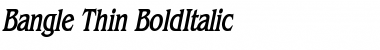 Download Bangle Thin BoldItalic Font