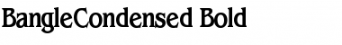 Download BangleCondensed Bold Font
