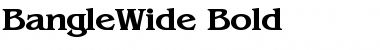Download BangleWide Bold Font