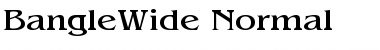 Download BangleWide Normal Font