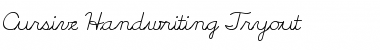Download Cursive Handwriting Tryout Font