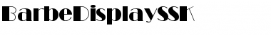 Download BarbeDisplaySSK Font