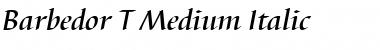 Download Barbedor T Italic Font