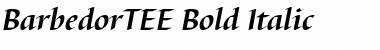 Download BarbedorTEE Bold Italic Font
