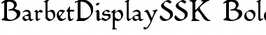 Download BarbetDisplaySSK Font