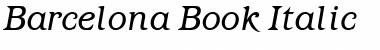 Download Barcelona-Book BookItalic Font