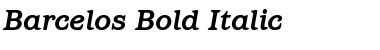 Download Barcelos Bold Italic Font