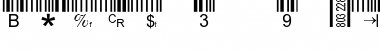 Download Barcode 3 of 9 Italic Font