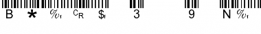 Download Barcode 3 of 9 Regular Font