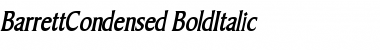 Download BarrettCondensed BoldItalic Font