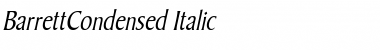 Download BarrettCondensed Italic Font