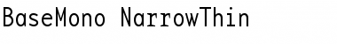 Download BaseMono-NarrowThin Font