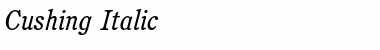 Download Cushing Font