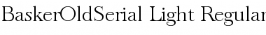 Download BaskerOldSerial-Light Regular Font