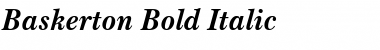 Download Baskerton Bold Italic Font