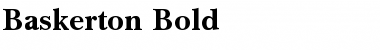 Download Baskerton Bold Font