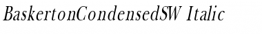 Download BaskertonCondensedSW Italic Font