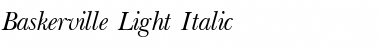 Download Baskerville Light Italic Font