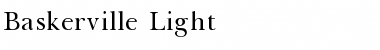 Download Baskerville Light Font