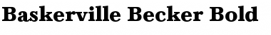 Download Baskerville Becker Bold Font
