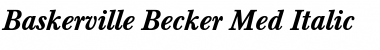 Download Baskerville Becker Med Italic Font
