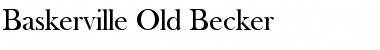 Download Baskerville Old Becker Regular Font