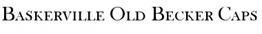 Download Baskerville Old Becker Caps Regular Font