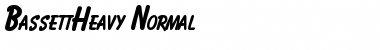 Download BassettHeavy Normal Font