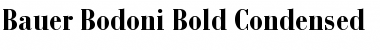 Download BauerBodoni LT BoldCond Regular Font