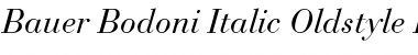 Download BauerBodoni RomanOsF Italic Font