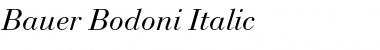 Download BauerBodoni LT Italic Font