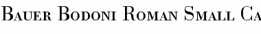 Download BauerBodoni RomanSC Regular Font