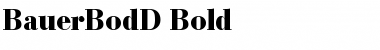 Download BauerBodD Bold Font