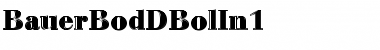 Download BauerBodDBolIn1 Regular Font