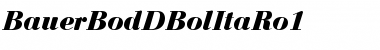 Download BauerBodDBolItaRo1 Font