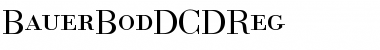 Download BauerBodDCDReg Regular Font