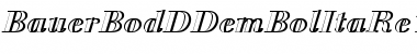 Download BauerBodDDemBolItaRe1 Regular Font