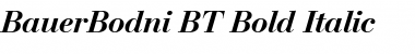 Download BauerBodni BT Bold Italic Font