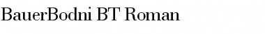 Download BauerBodni BT Roman Font